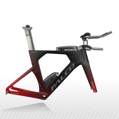 China Road Bikes Hot Sale, Full Carbon Fiber TT Bike Frame, 12*142mm Disc Brake Bicycle Frame Triathlon Carbon Frame for sale