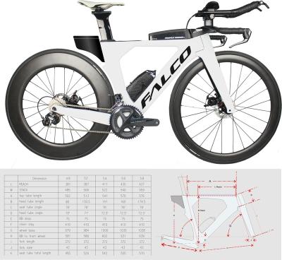 China Bicycle View of 2022 New China Full Carbon Fiber Disc Brake TT Bike, T700, Full Triathlon Bike and Wheels for sale