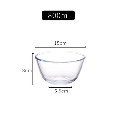 China Viable Universal Glass Bowl Salad Bowl Soup Home Snack Dessert Bowls Thick Transparent for sale