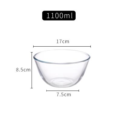 China Viable Kitchen Accessories Borosilicate Glass Tableware Bowl Ramen Bowl Kitchen High Temperature Resistant Soup Bowl for sale