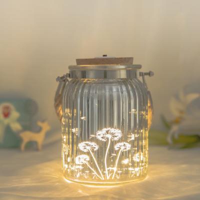 China Gift & Romantic Craft Starry Sky Wishing Bottle LED Deer Night Lights Glass Bottle Hanging Decoration for sale