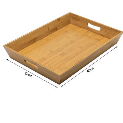 China Eco-Freindly Natural Bamboo Color Cheap Bamboo Tray for sale