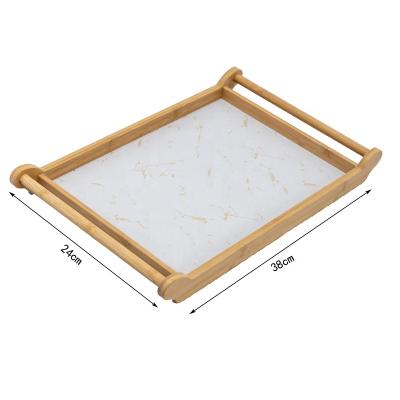 China Eco-Freindly Factory Sale Bamboo Wooden Tea Tray for sale