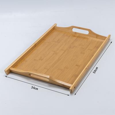 China Eco-Freindly Bamboo Restaurant Hotel Tray With Handle for sale