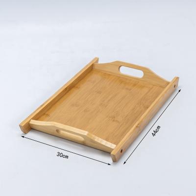 China Eco-Freindly Natural Bamboo Color Double Ear Tray for sale