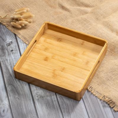 China Eco-Freindly Wooden Tray Maker Custom Food BBQ Serving Tray for sale