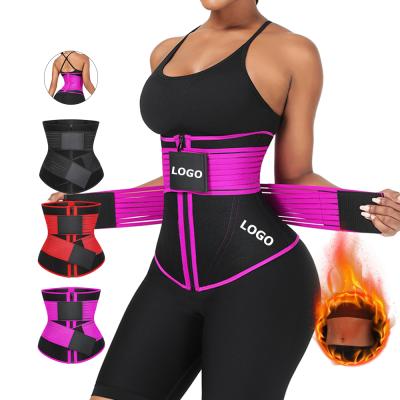 China New Arrival Women Breathable Strap Sweat Waist Shaper Double Breast Slimming Suana Waist Trimmer Blet for sale