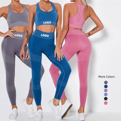 China 2021 Private Label Breathable Sports Bra And Gaiters Set Sportswear Set Yoga Suit Sportwear Women Sportswear for sale