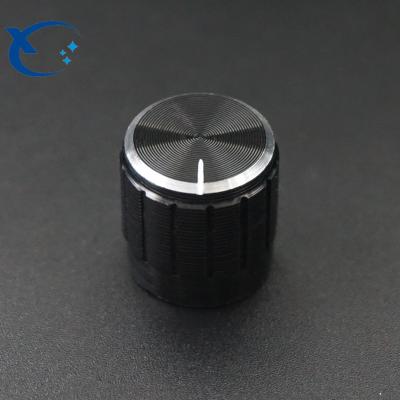 China High Quality Potentiometer Aluminum Alloy Knob Cap Black Half Shaft Volume Adjustment Knob 148 097 Knob Multiple Models for sale