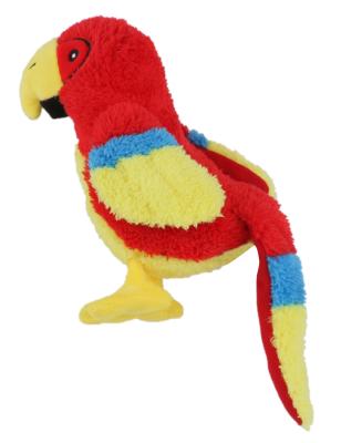 China New Viable Puppy Parrot Shape Soft Stuffed Plush Dog Toys With Squeakers In China for sale