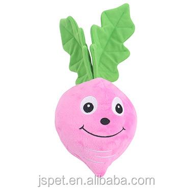 China Customized Viable Pet Dog Toy Vegetable Radish Style Plush Toy Pet China Manufacturer for sale