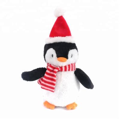 China Penguin Stuffed Christmas Squeaky Dog Toys With Big Squeaker Inside for sale