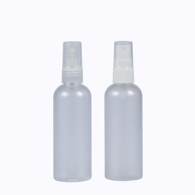 China 100ml 120ml Pet Hand Sanitizer Cosmetic Single Empty Transparent Fine Mist Alcohol Spray Plastic Bottle for sale