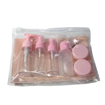 China 11 Piece Rose Pet PP Mini Luxury Empty Refillable Refillable Cosmetics Packaging Dispenser Storage Bottle Travel Cosmetic Bottle Travel Toiletries for sale