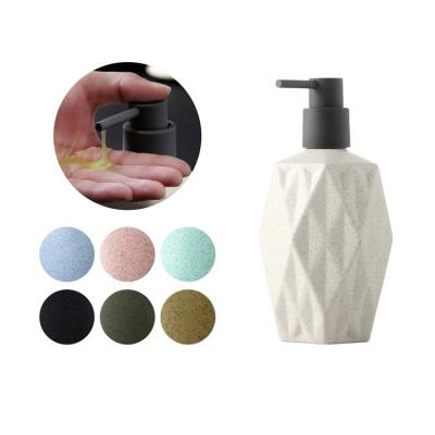 China Creative Bathroom Lotion Dispenser Stocked Ceramic Hand Press Dispenser for sale