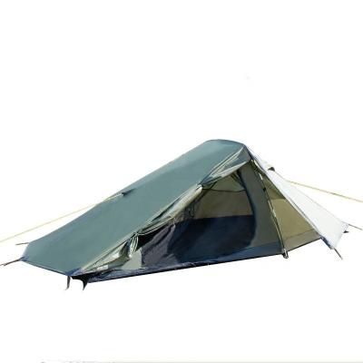 China Extended Type Double Layer Design Ultralight Space 1 Large Person Hiking Tents For Outdoor Travel Adventure Emergency Resting Place for sale