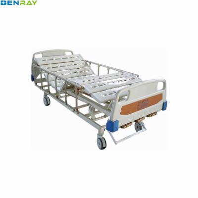 China Cheap Manual Bed 3 Function Hospital Bed BR-HBH09 Guangzhou Medical 3-Crank Hospital Bed Price for sale