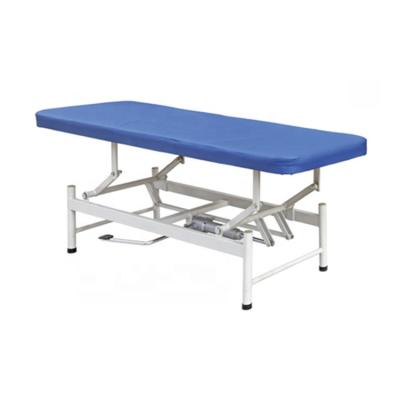 China China Manufacturer Hospital China Supplier Modern Hydraulic Emergency Inpatient Used Powder-coated Steel Examination Table for sale