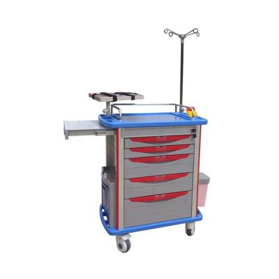 China ABS BR-ET001 Traditional Mobile Hospital Trolley Crash Trolley Medical Emergency Trolley Medical Trolley Prices for sale