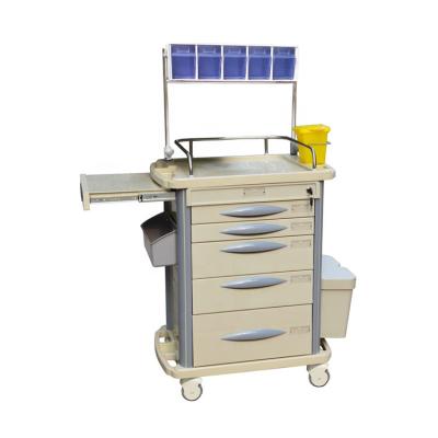 China Hosptial Hospital Factory Price Emergency Stretcher Crash Cart Anesthesia Trolley BR-AT03 for sale