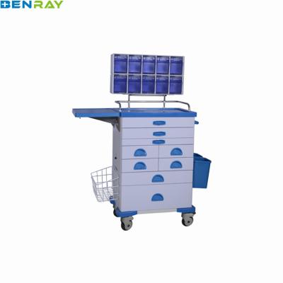 China A Modern Stainless Soft Operating Table Manufacturer Emergency Steel Equipment Home Care Hospital ABS Anesthesia Trolley for sale