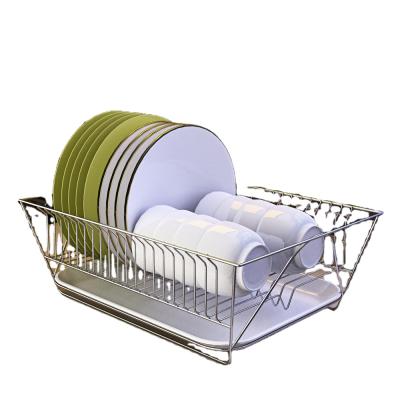 China Stainless Steel Kitchen Viable Dish Rack, Drain Rack, Fruit Basket for sale