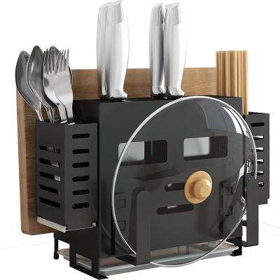 China Stainless Steel Kitchen Stocked Multifunctional Tool Rack for sale