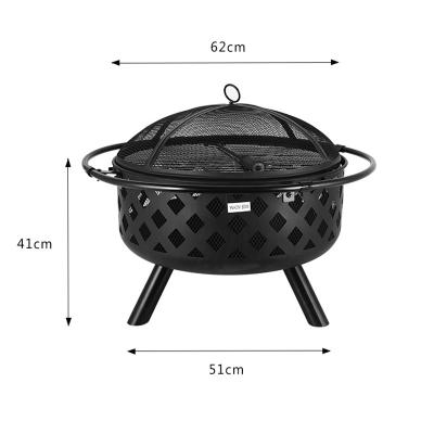 China Factory Outlet Easily Assembled Removable Outdoor Fire Pit Square /Round Shape Outdoor Fire Pit Table AC Lainnya Camping Usage Peralatan for sale