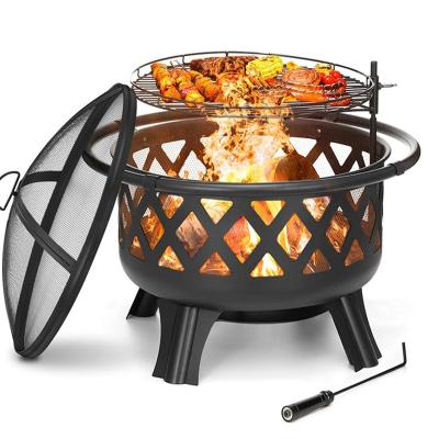 China Large Classic Industrial Style Barbacoa Easily Assembled Outdoor Courtyard Around Fire Brazier Environmental Protection Grillrost Safety for sale