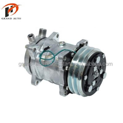 China Factory Supply Auto AC Compressor 24V/12V 2PK 132MM Pulley SD508 SD507 SD505 SD709 5H14 7H15 4507 6627 6665 4506 FIT SAAB Sanden 900 L4 2.0L 1985cc R2 for sale