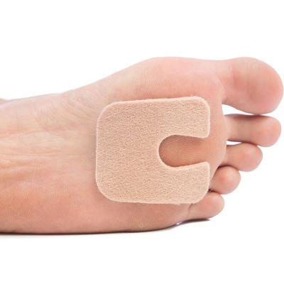 China Inside Shoe 1/8 IN Foot Protector Adhesive U Shaped Felt Callus Pad Metatarsal Ball for sale