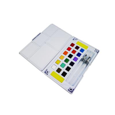 China High Quality Empty Plastic Painting Watercolor Palette Lightweight Artist Plastic Palette for sale