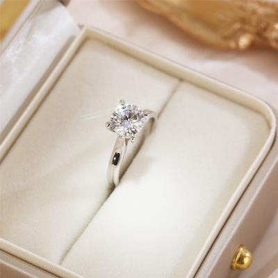 China 14k Platinum Custom Made Fashionable Moissanite and CVD Diamond Wedding Engagement Ring Lab Developed for sale