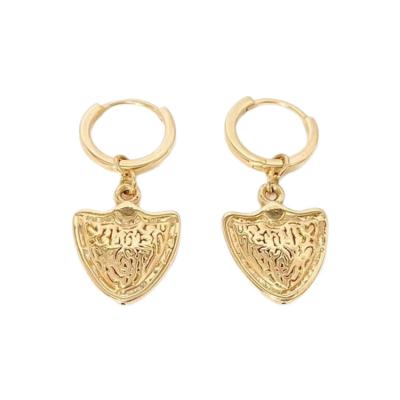 China Factory direct simple 18k gold geometric jewelry earrings geometric earrings set for sale