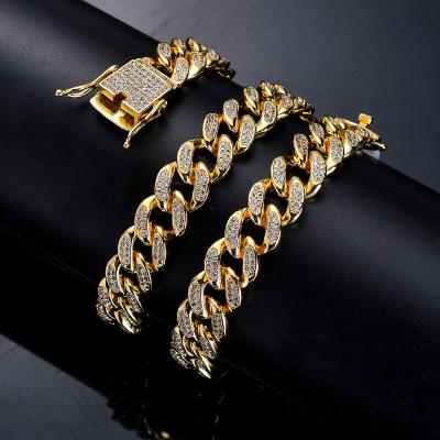 China FASHIONABLE Jewelry 18K Hip Hop Jewelry Miami Cuban Link Cuban Chain Chain for sale