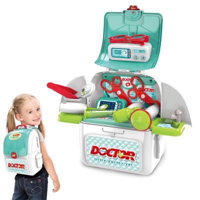 China Wholesale Kids Nurse To Play Toys Set 2 In 1 Small Bag Kids Pretend Play Toy Backpack Docotr Play Set For Boys for sale