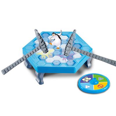 China Ice-Block Breaking Game Saving Penguin Table Game Indoor Family Games Set Ice Breaking Toys Mini Penguin Trap Board Games Toys For Kids for sale