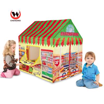 China Hot Sale Indoor Foldable Kids Play House Toy Chlidren Superstore Play Tent for sale