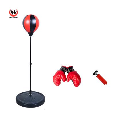 China Kids Inflatable Boxing Ball Set Wholesale Sports Equipment Punch Ball Toy Game Boy Adjustable Boxing Game Set For Kids for sale