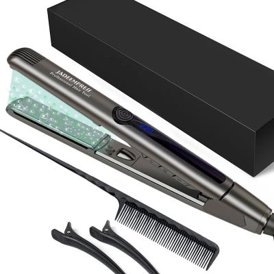 China Create Logo Wholesale Curler Titanium Ionic Steam Hair Straightener best 2 inch hair straightener ceramic flat iron for sale