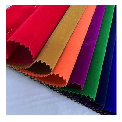 China Anti-Static Chinese Factory Velvet Hot Selling Flocking Fabric For Textile Clothes Upholstery Home Jewelry Box for sale