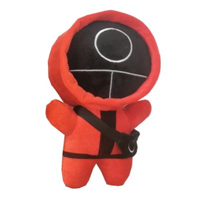 China Hot Selling Popular Squid Game Figure Masked Man Doll Cosplay Plush Handmade Squid Game Toys for sale