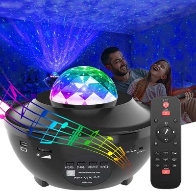 China New-designed drop shipping 2021 best selling rotating star led night light moon galaxy projector with speaker for sale