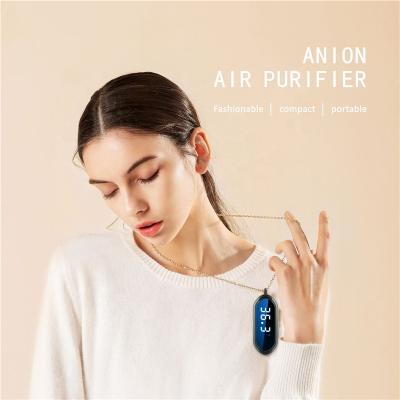 China Newest Design PM 2.5 Negative Ion Air Purifier Personal Personal Portable Handheld Necklace Purifier for sale