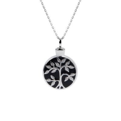 China FASHIONABLE Wholesale 925 Sterling Silver Cremation Ashes Urn Necklace for sale