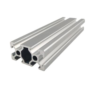 China Industry frame system 2040 t slot aluminum profile, standard industrial frame aluminum rail t track for sale