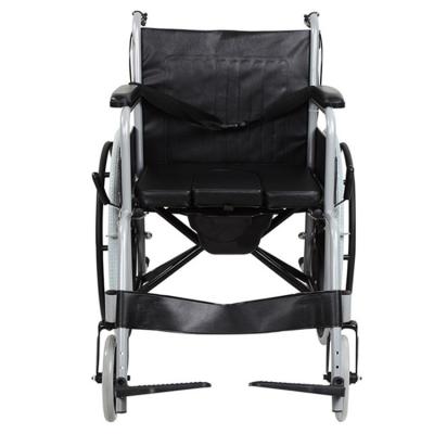 China Lightweight Manual Commode Wheelchair Older Standard Hospital Reclining Active Wheelchair With Toilet for sale