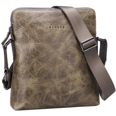 China Fashion Cowhide Leather Bags Shoulder Cross - Body Bag For Men Sling Messenger for sale