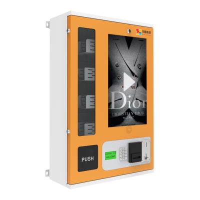 China Coin Operated Condoms Small Items Wall Mounted Subway Station Snack Vending Machine for sale