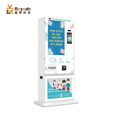 China Metro Station PPE Vending Machine With Temperature Scanner Thermometer For Hospital for sale